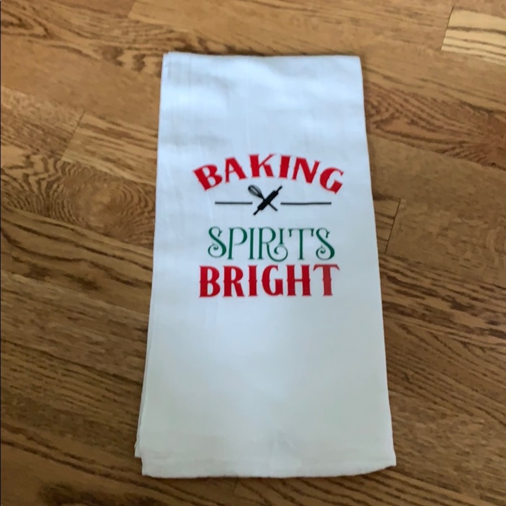 “Baking Spirits Bright” Kitchen Towel